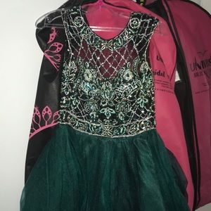 emerald homecoming dress